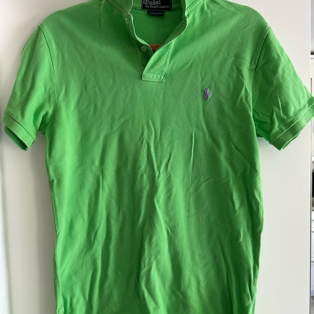 Ralph Lauren Men's Vibrant Green Polo Shirt